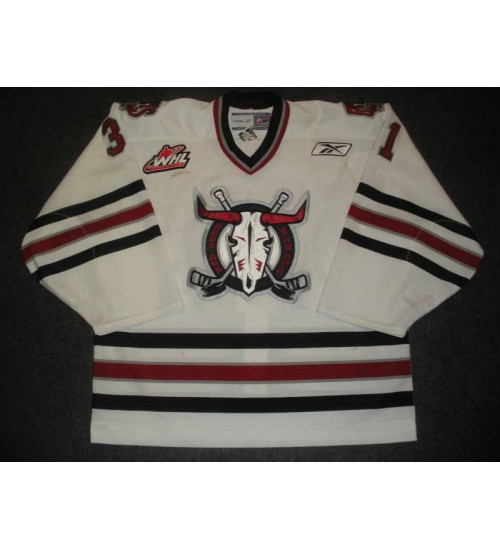 Custom WHL Red Deer Rebels 2008 09 Gorchynski Home Hockey Jersey White